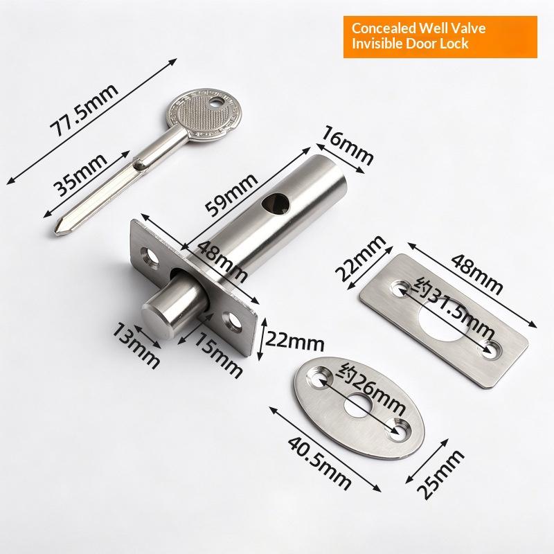 Home Security Key - Stainless Steel Anti Theft Hidden Door