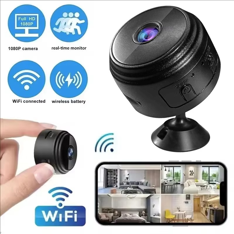 Home Security Wireless Cameras - A9 Mini Cameras 1080P WiFi Smart