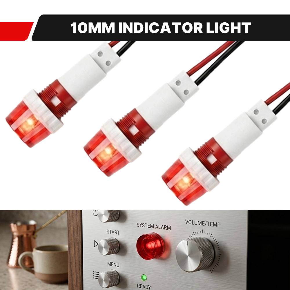 Home Security Companies Near Me - FILN 3PCS 10mm Threaded LED Indicator