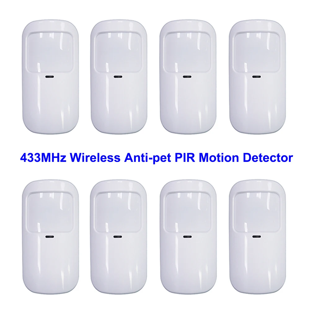 Home Security Adt - White Wireless 433MHz Infrared Detector PIR