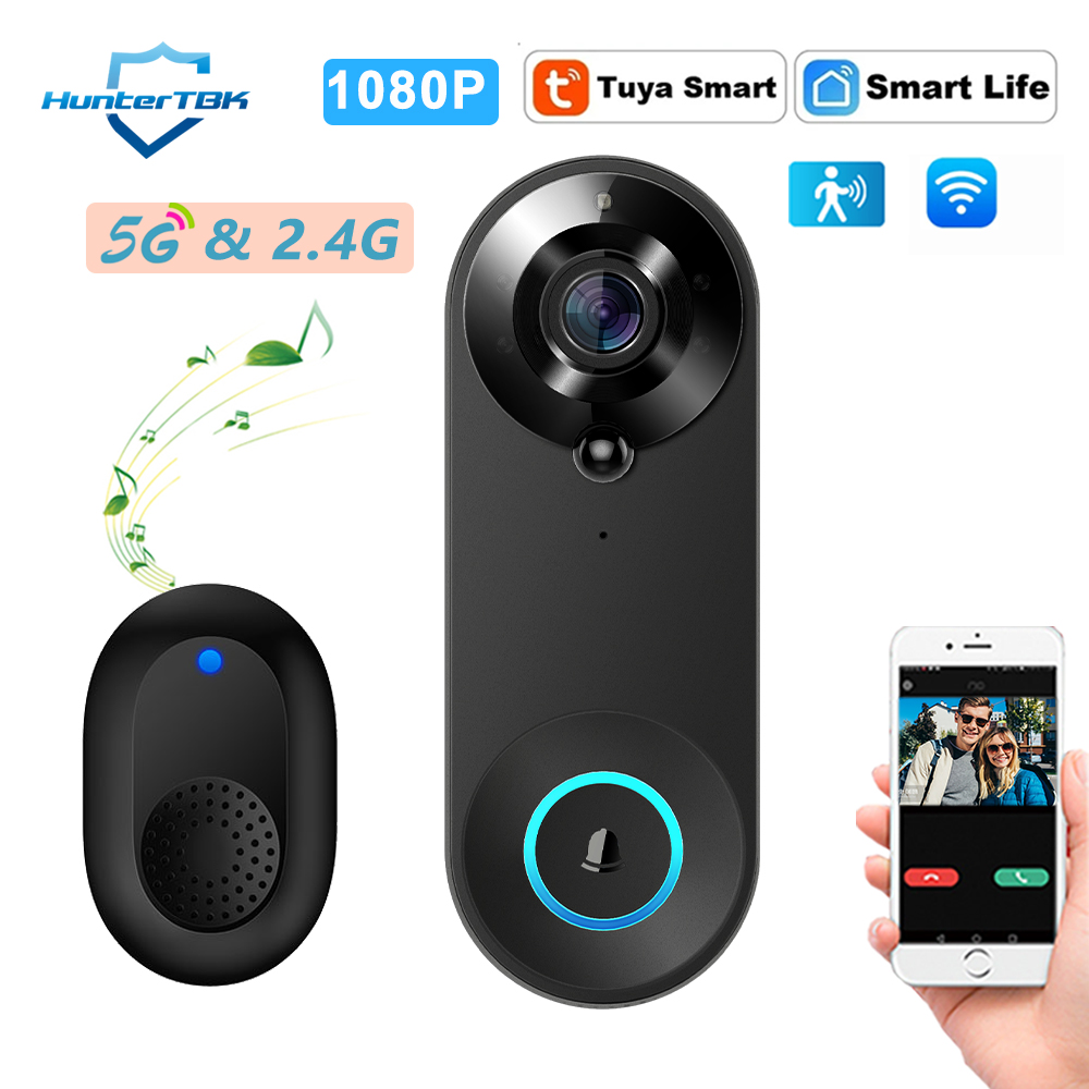 Home Security Honeywell - 5G 2.4G WiFi Video Doorbell 1080P