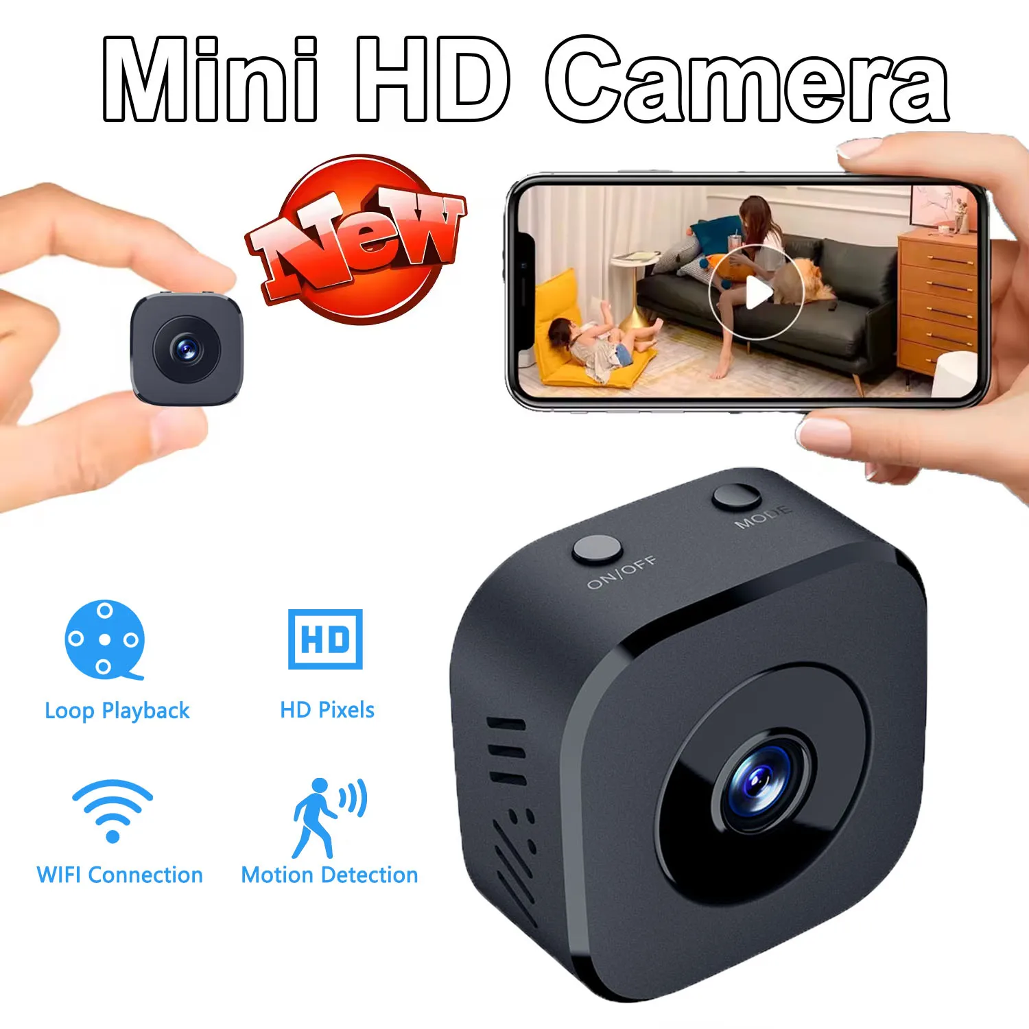Home Security Honeywell - Security Camera Mini Full Color Night