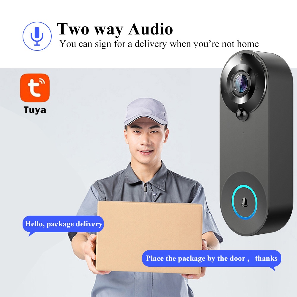 Tuya 1080P Wireless WIFI Doorb - đánh giá và giá Home Security Honeywell
