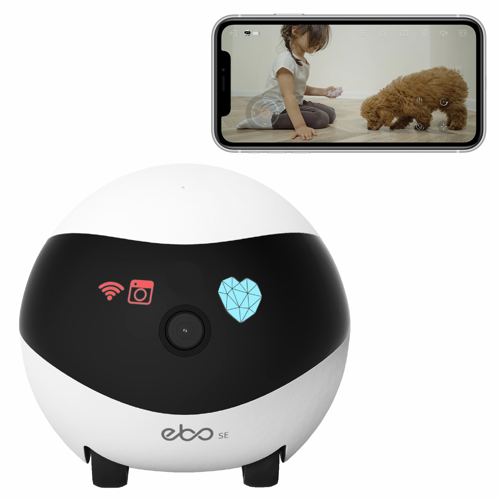 EBO SE Smart Home Robot Compan - đánh giá và giá Home Security Robots