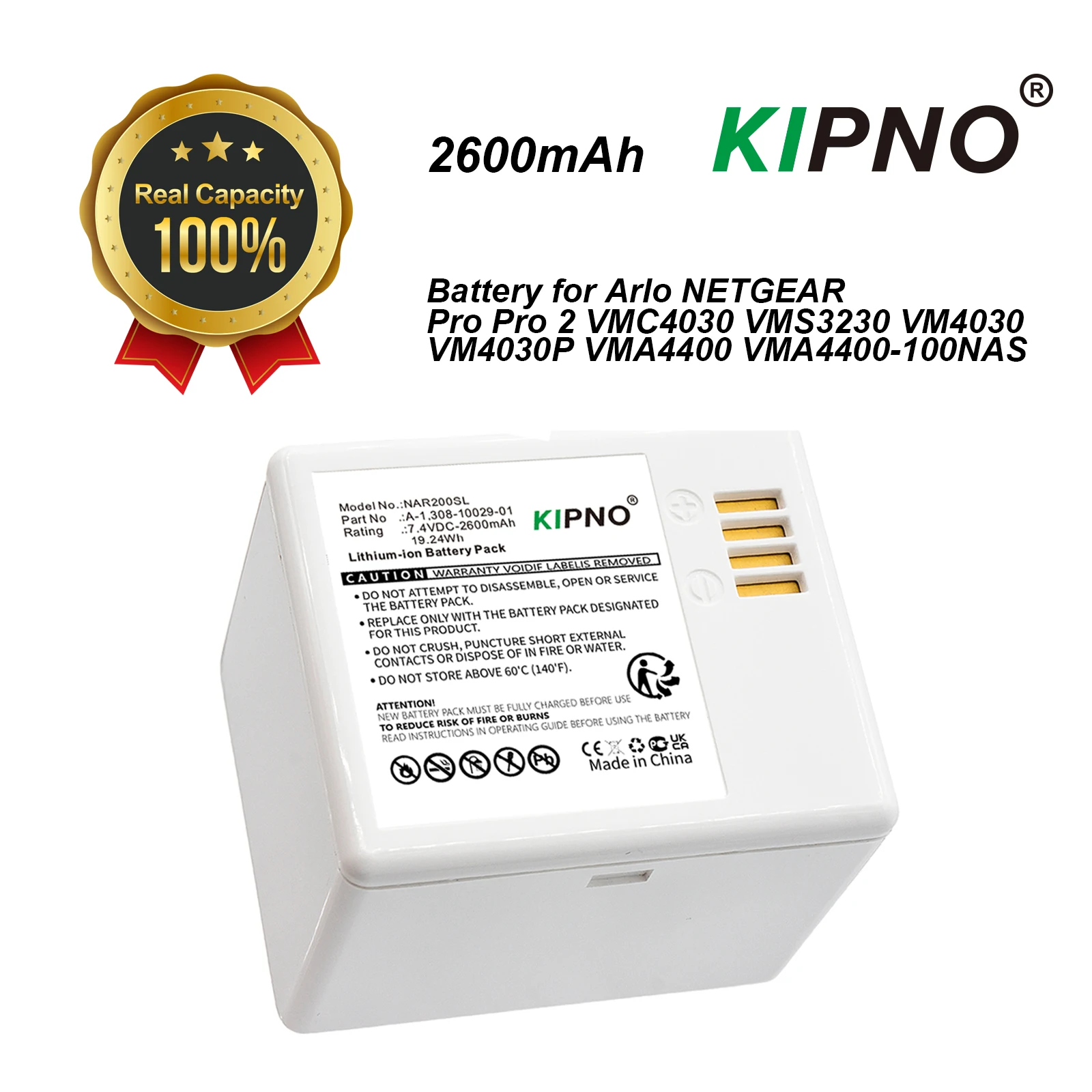 KIPNO Replacement Battery A-1  - đánh giá và giá Home Security Arlo