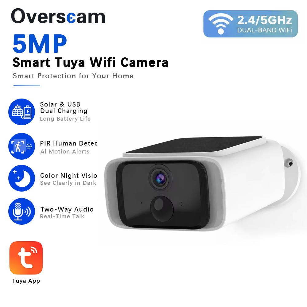 Tuya 5MP Solar Security Camera - đánh giá và giá Home Security Honeywell