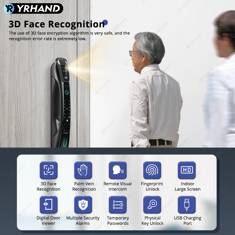 Smart Lock 3D Face Recognition - đánh giá và giá Home Security Key
